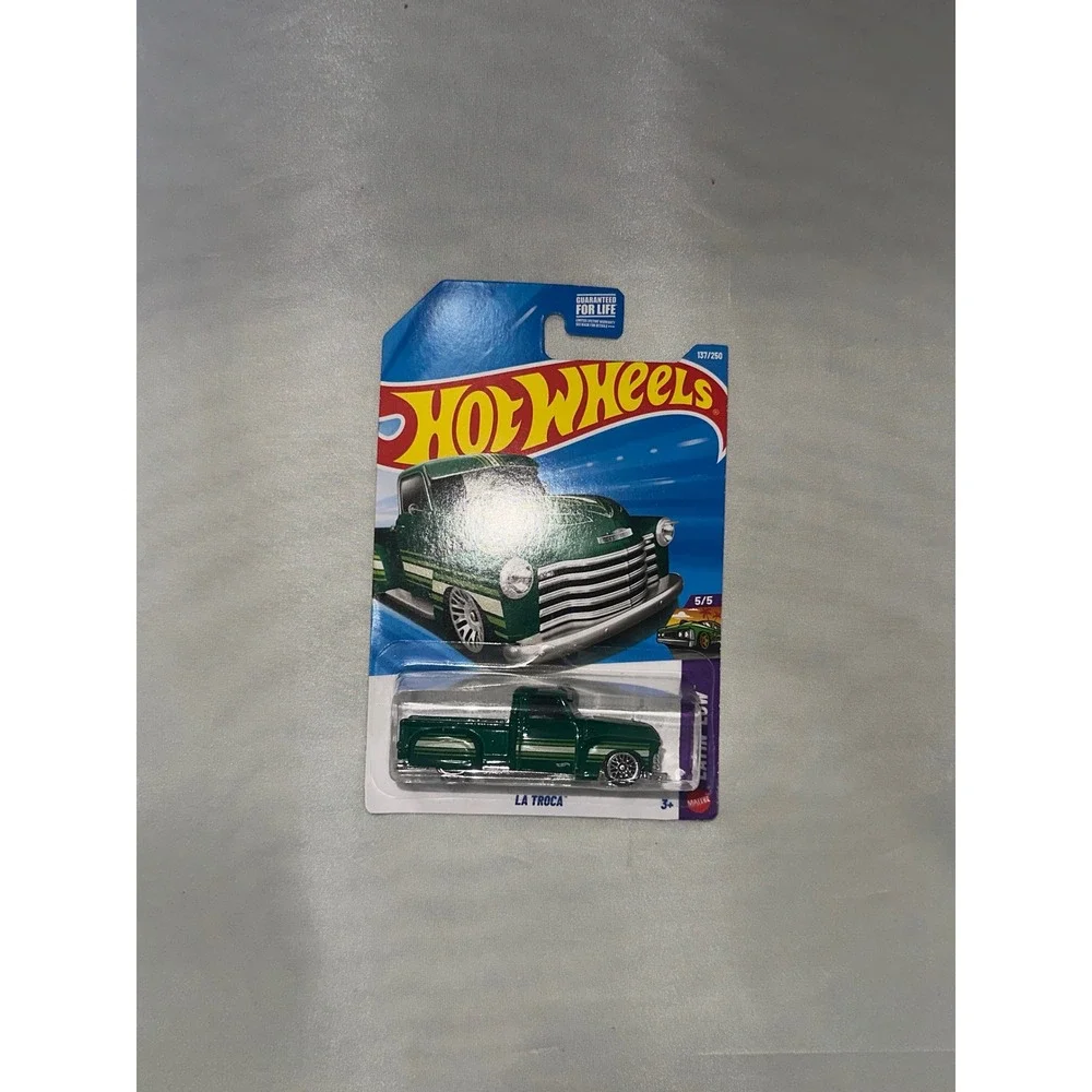 Hot Wheels La Troca Green 137/250 Layin Low 5/5 Diecast Chevy Truck 2024 New